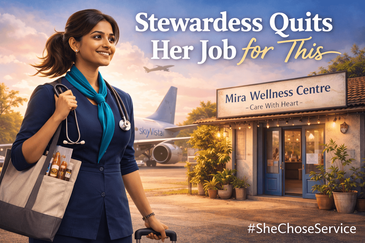 Mira Kulkarni, former SkyVista flight attendant turned healthcare provider